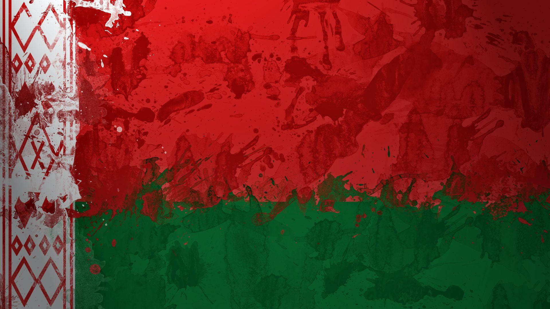 Scattered Belarus Flag Background