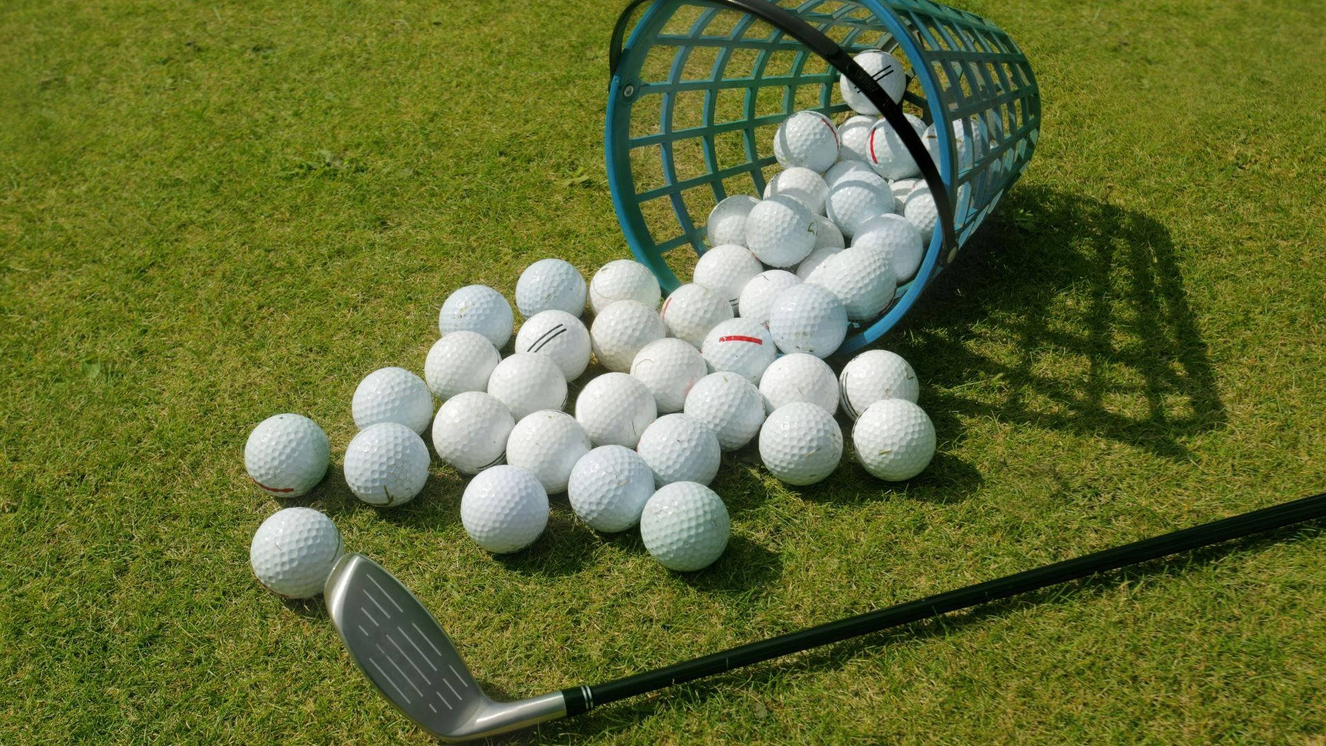 Spredte Golfbolde Golf Desktop Wallpaper