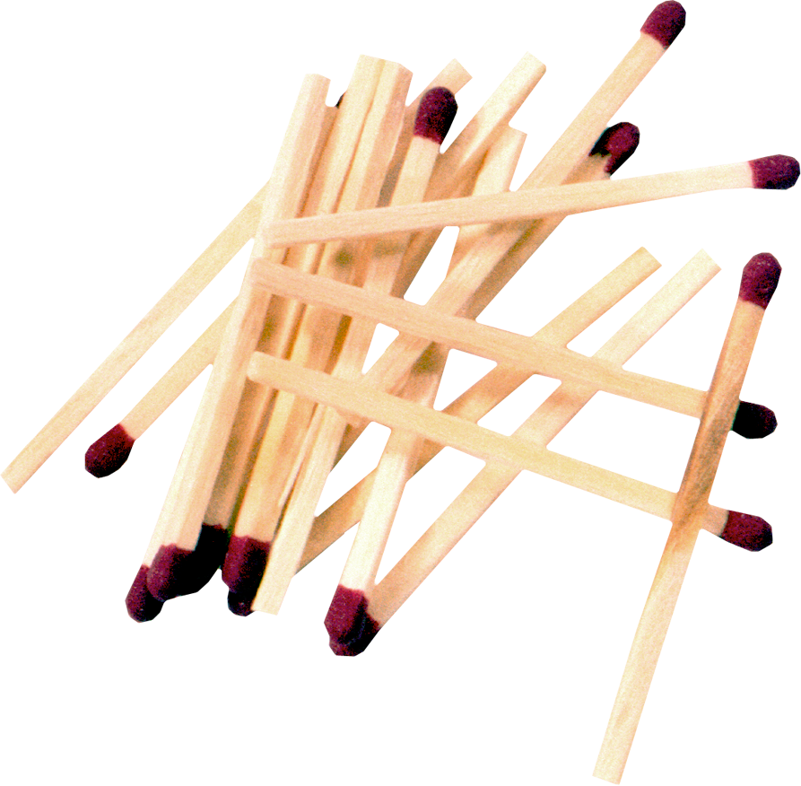Scattered Matchsticks Pattern PNG