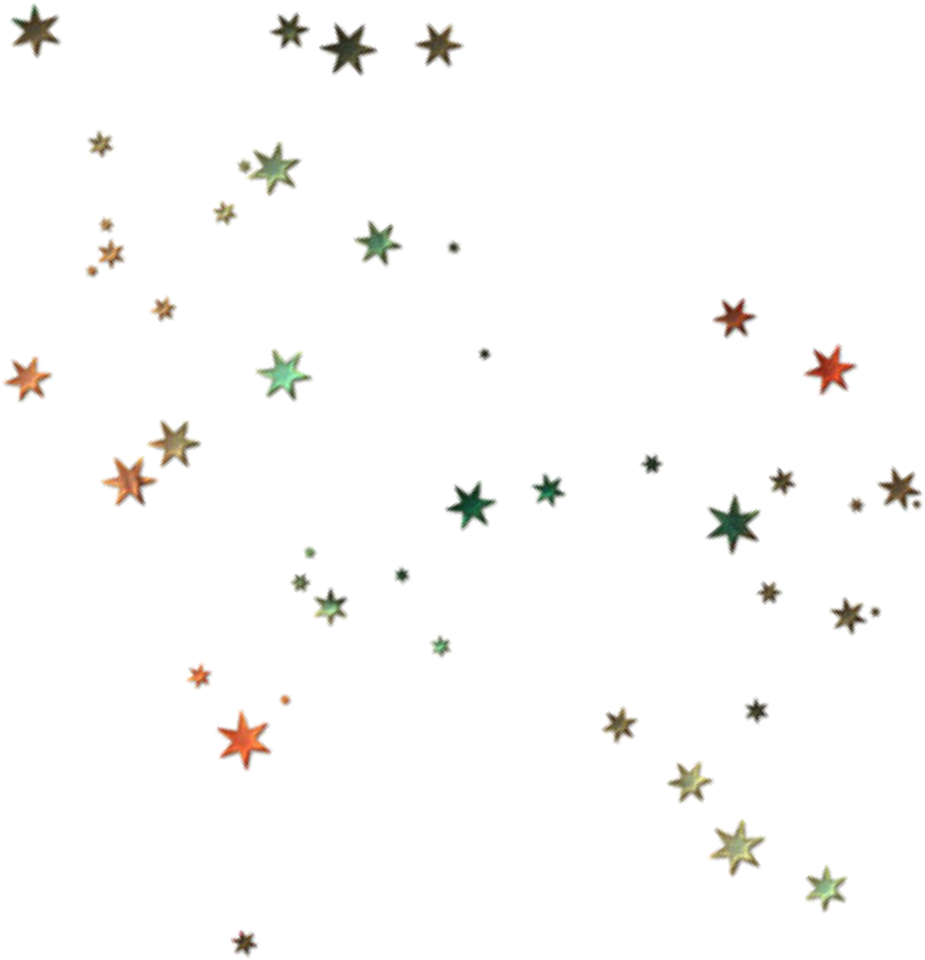 Scattered Stars Pattern PNG