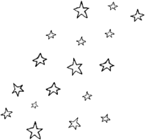Scattered Stars Pattern Tumblr Background PNG