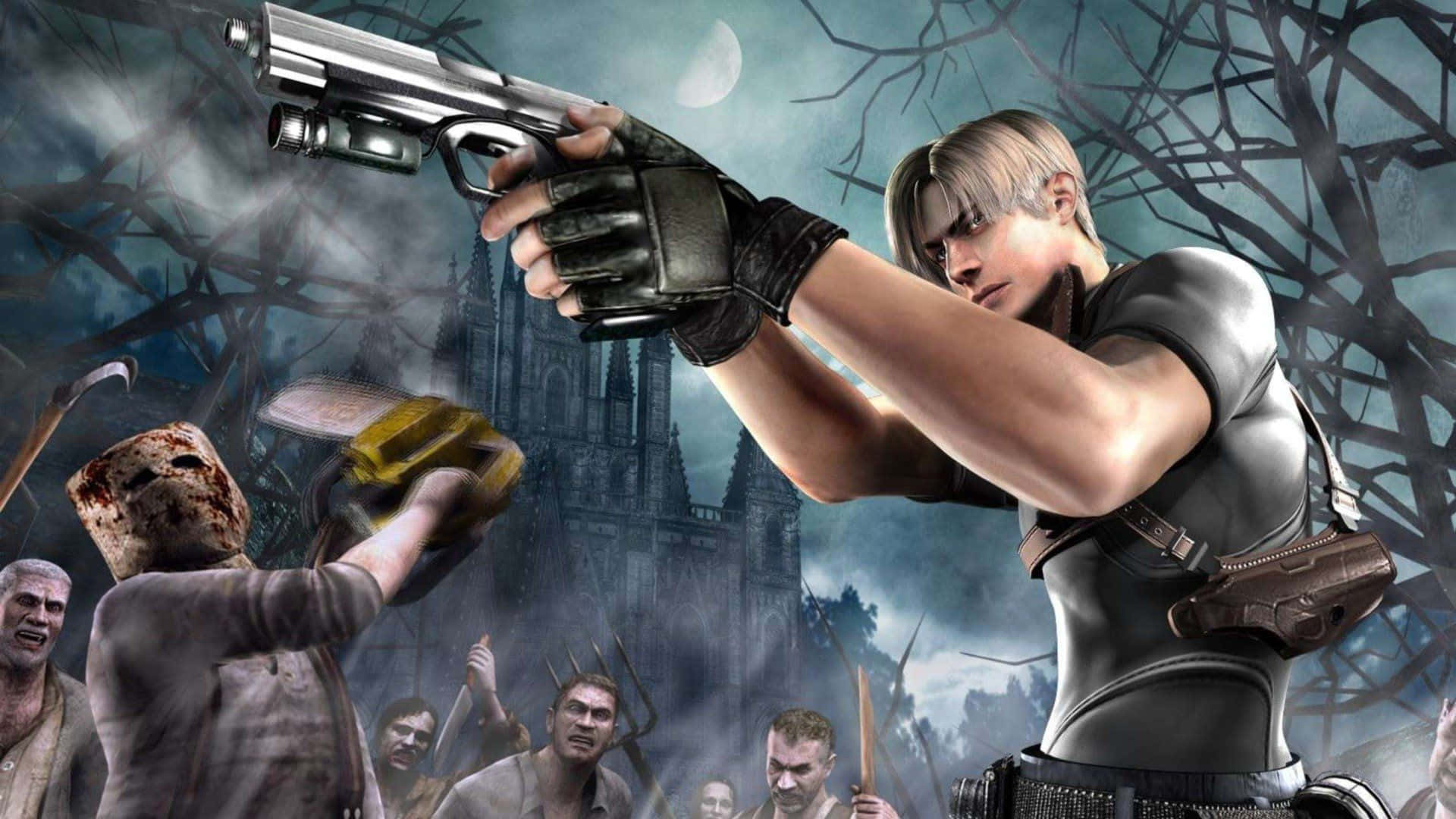 Scenad'azione Intensa Di Resident Evil In Alta Definizione