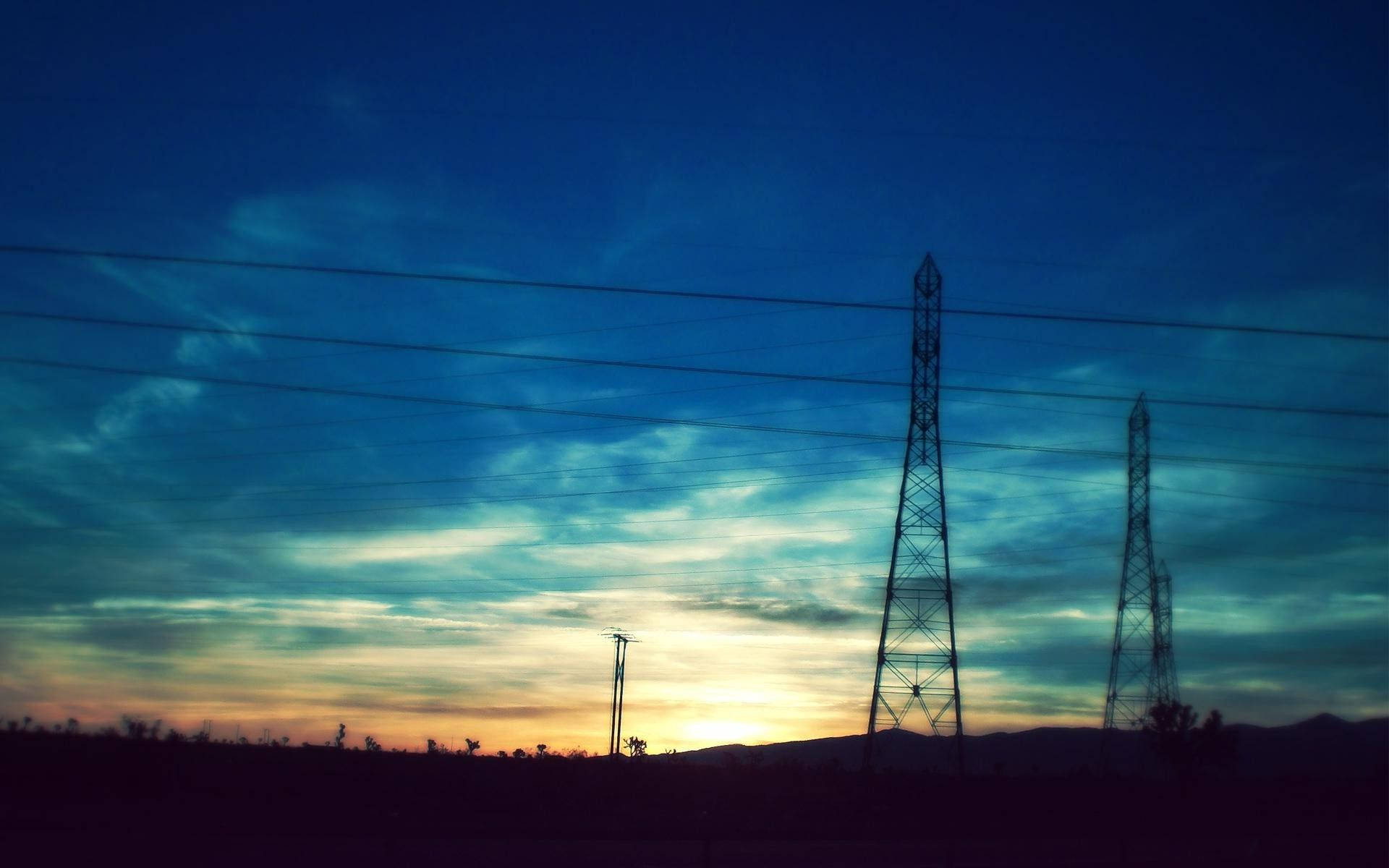 Scenic Electricity Towers Wallpaper