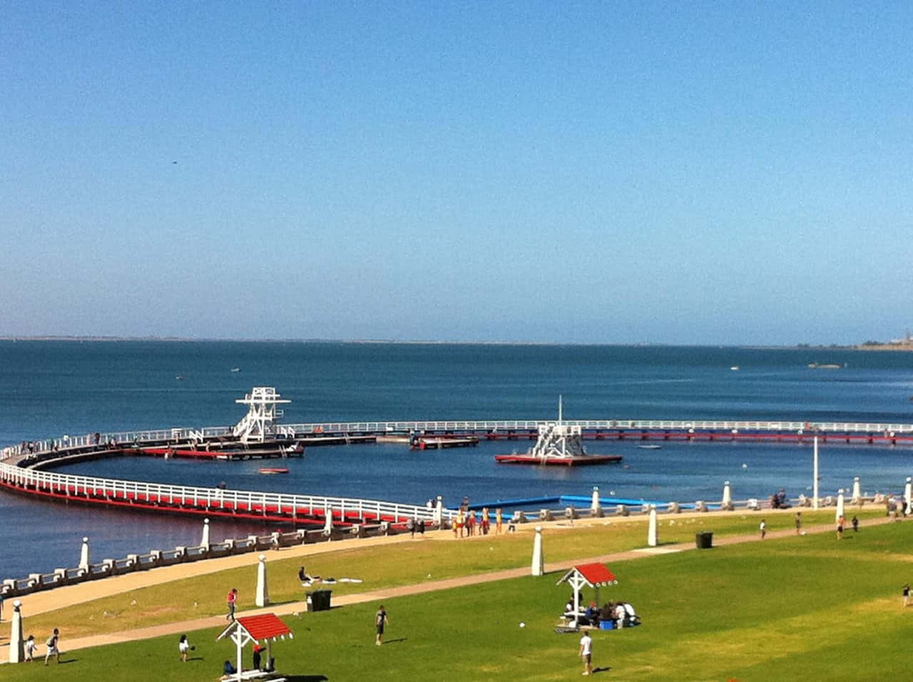 Scenic Geelong Waterfront At Sunset Wallpaper