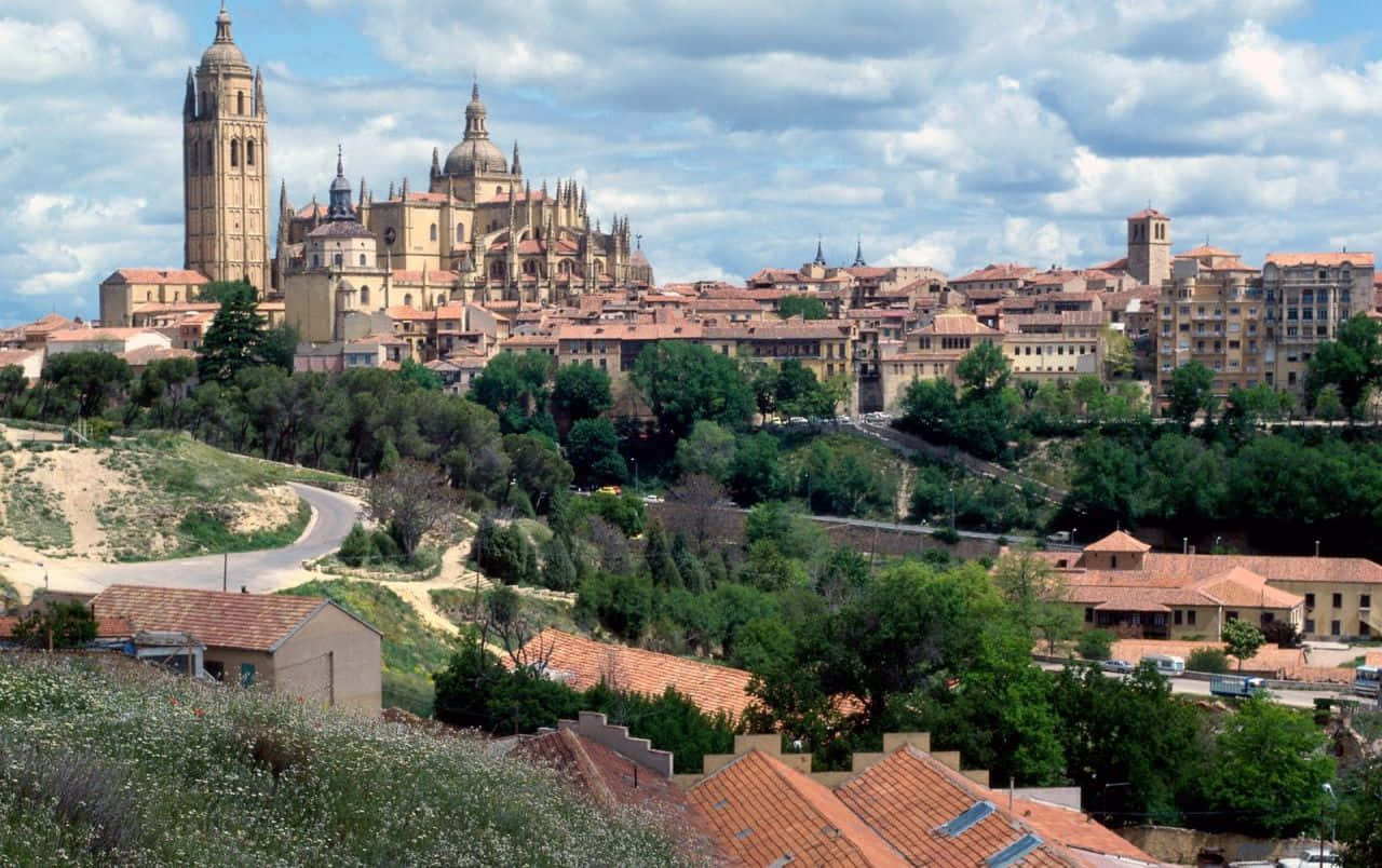 Scenic Segovia Castle Wallpaper