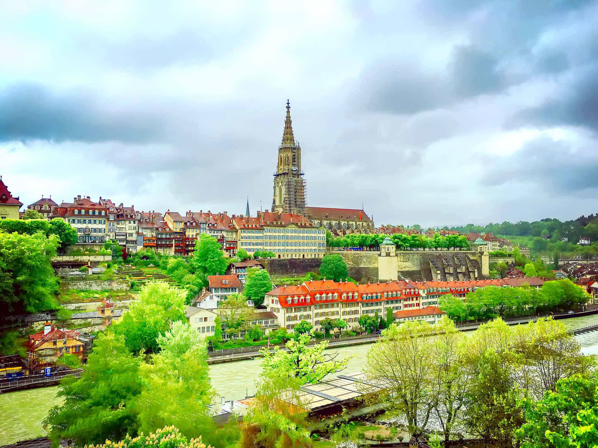 Scenic View Of Bern, Switzerland Wallpaper