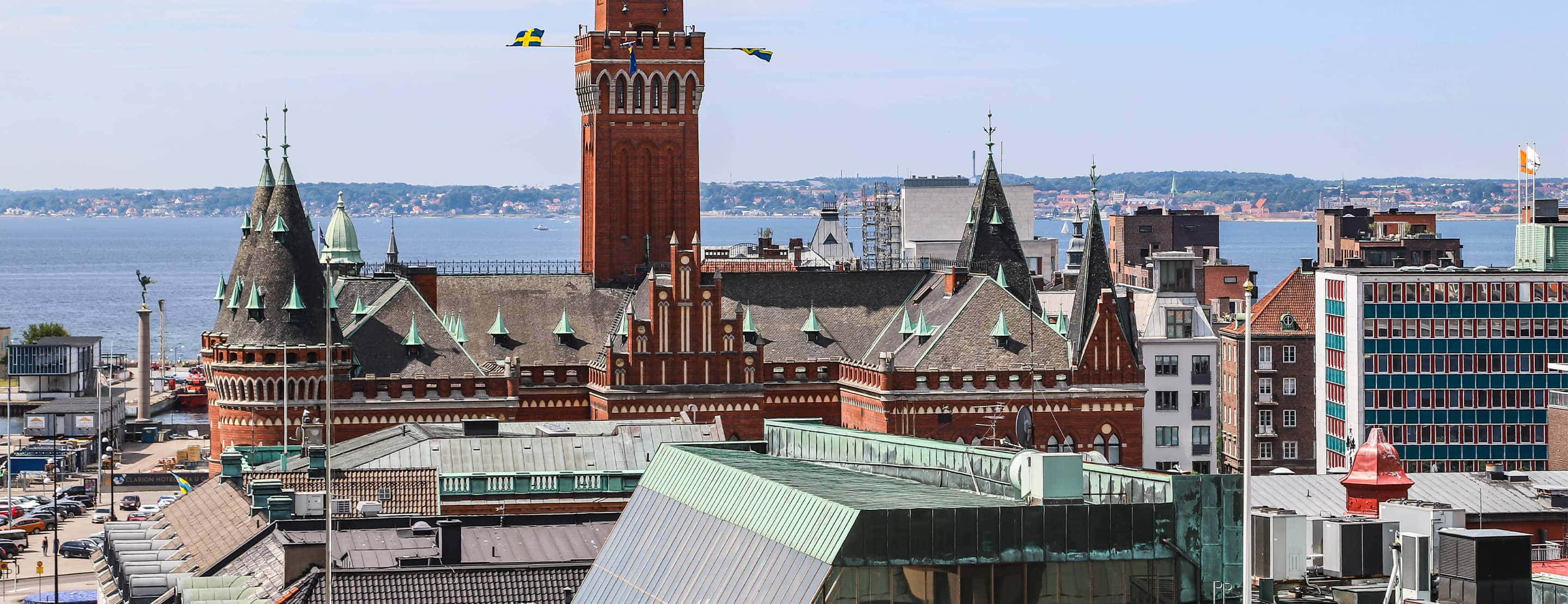 Scenic View Of Helsingborg, Sweden Wallpaper