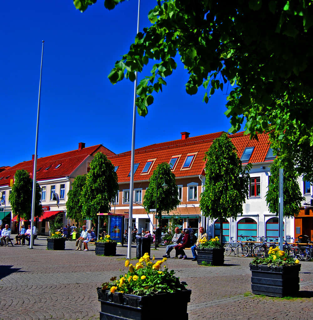 Scenic View Of Jönköping City, Sweden Wallpaper