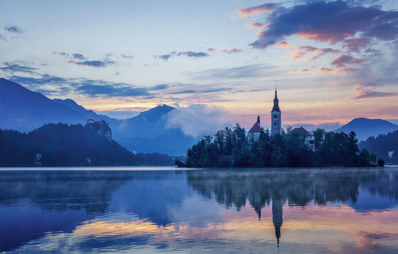 Scenic View Of Lake Bled, Slovenia Wallpaper