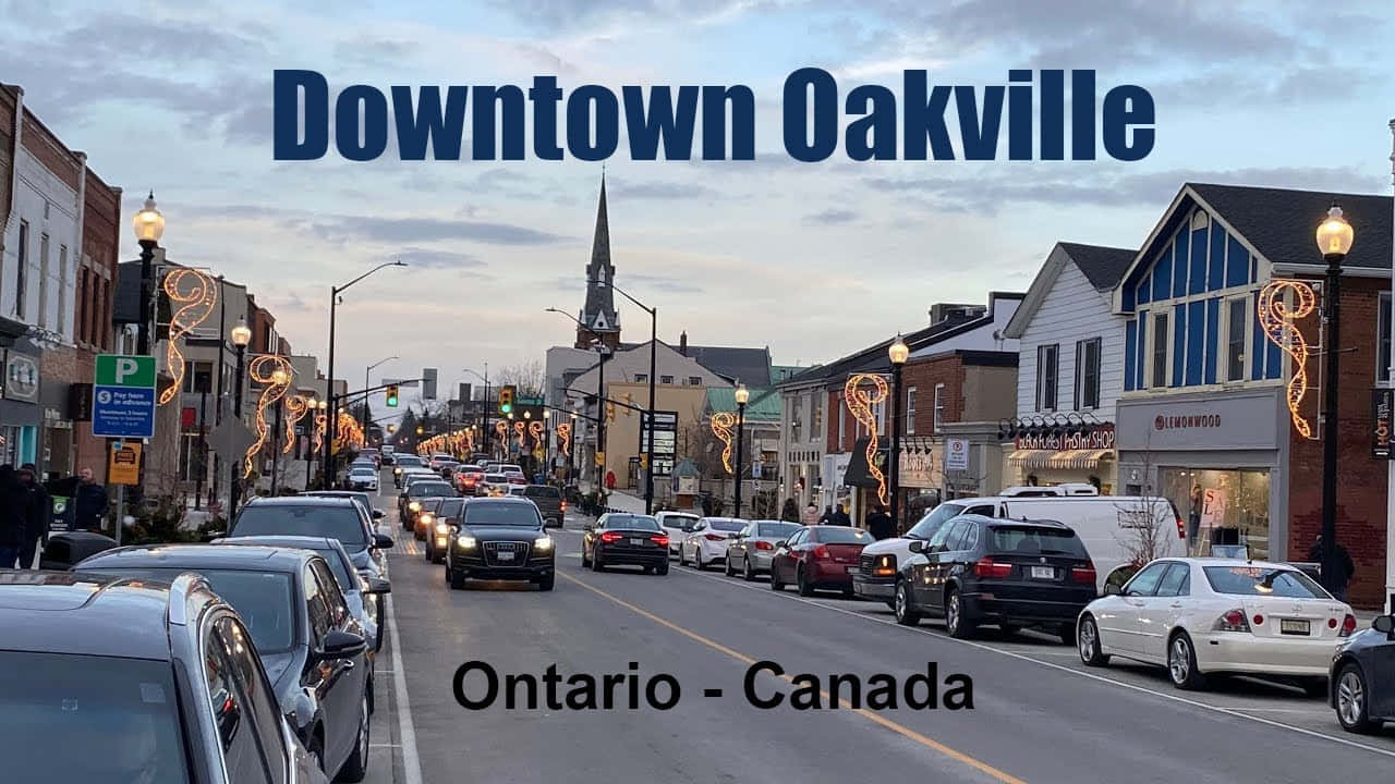 Scenisk Utsikt Over Oakvilles Kystlinje. Bakgrunnsbildet