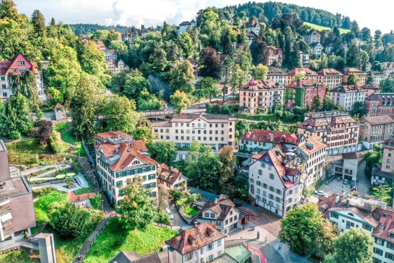 Scenic View Of St Gallen, Switzerland Wallpaper