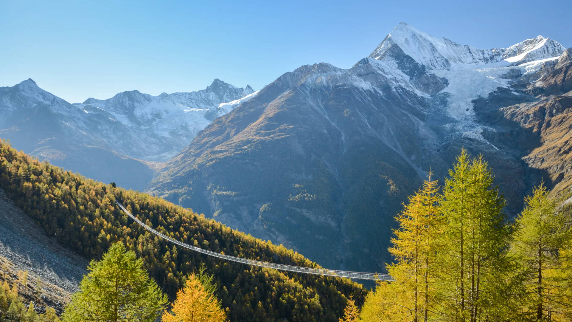 Vistapanorámica De Los Alpes Suizos Fondo de pantalla