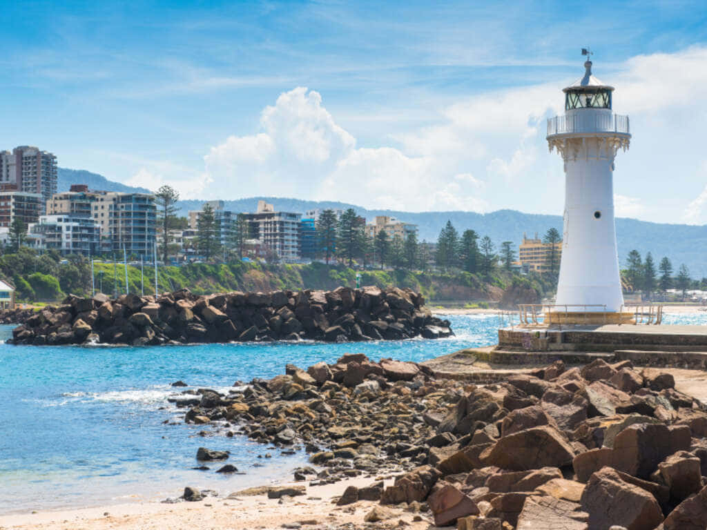 Scenic View Of Wollongong From Hilltop Wallpaper