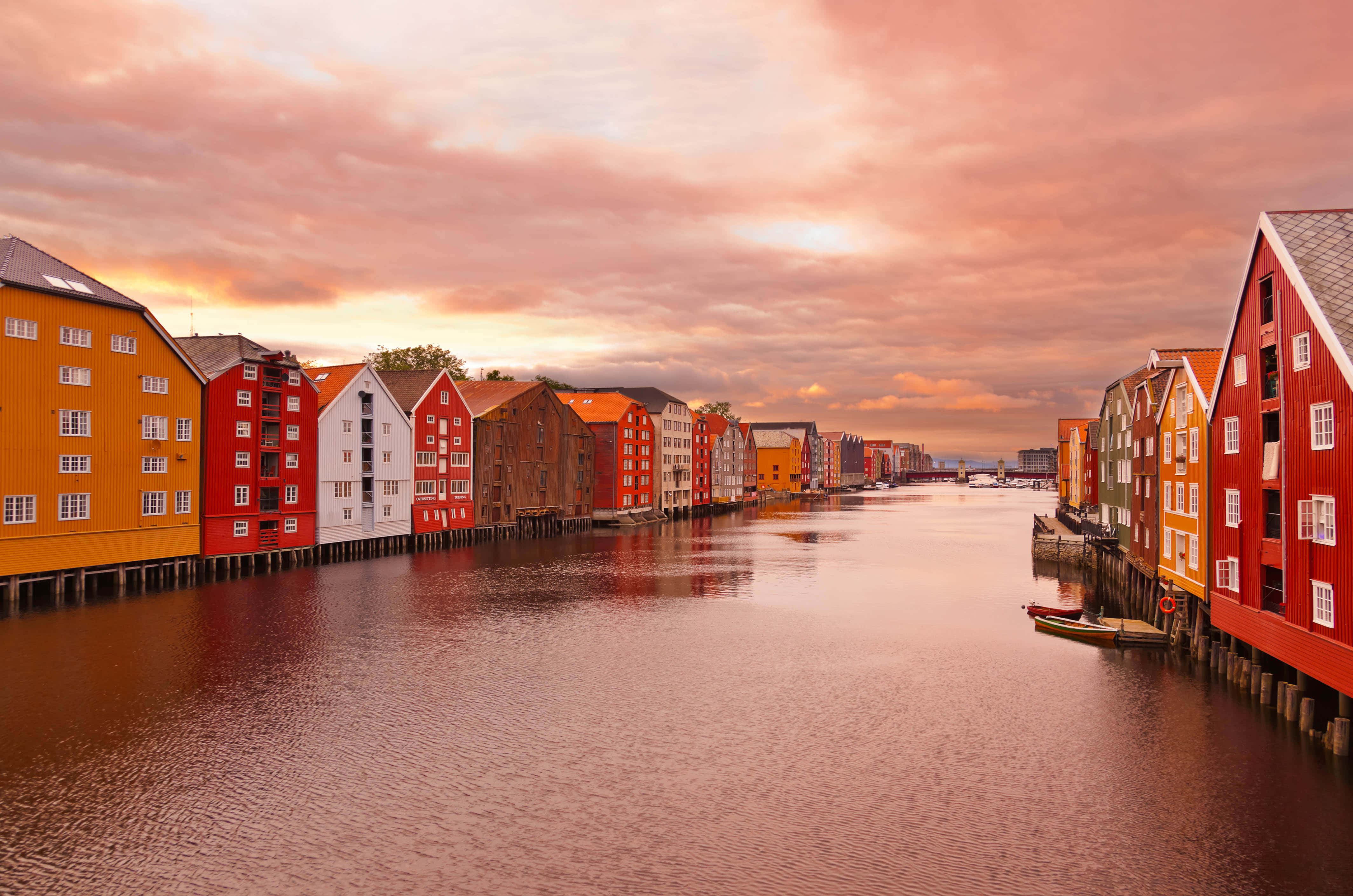 Scenic Views From Trondheim, Norway Wallpaper