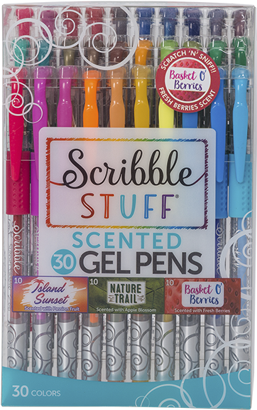 Scented Gel Pens30 Pack PNG