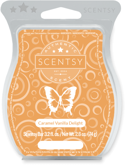 Scentsy Caramel Vanilla Delight Wax Bar PNG