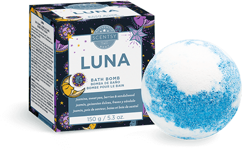 Scentsy Luna Bath Bomb Product PNG