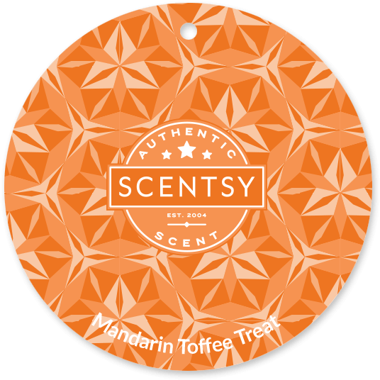 Scentsy Mandarin Toffee Treat Air Freshener Disc PNG