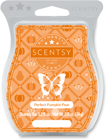 Scentsy Perfect Pumpkin Pear Wax Bar PNG