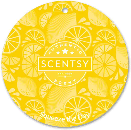 Scentsy Squeezethe Day Car Bar Circle PNG