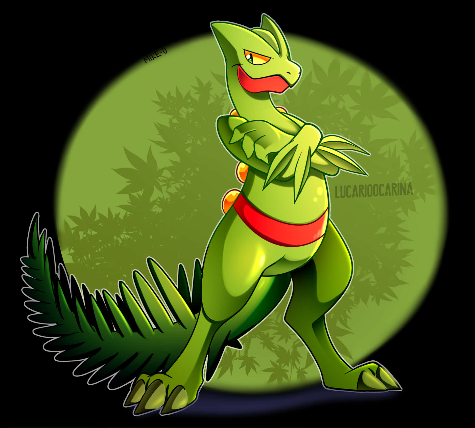 Sceptile, The Forest Pokémon, With Crossed Arms Wallpaper