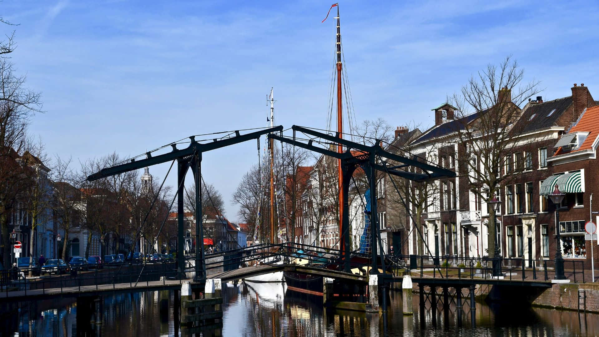 Schiedam Kanaal Brug Nederland Achtergrond