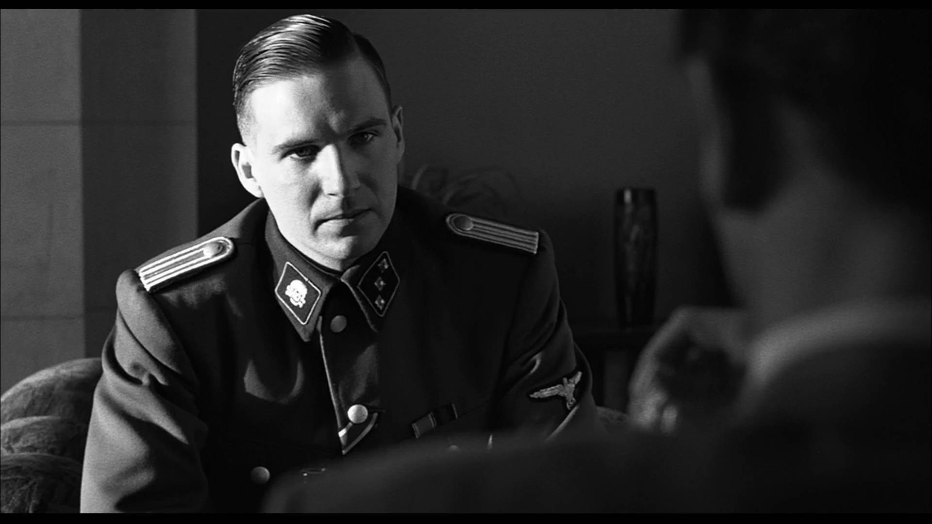 Schindler's List Oskar Schindler Liam Neeson Angry Stare Wallpaper