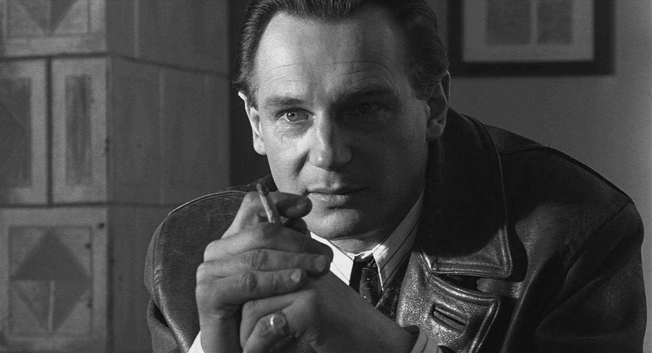 Schindler's List Oskar Schindler Liam Neeson Cigarette Stare Wallpaper