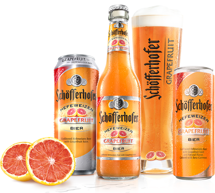 Schofferhofer Grapefruit Beer Selection PNG