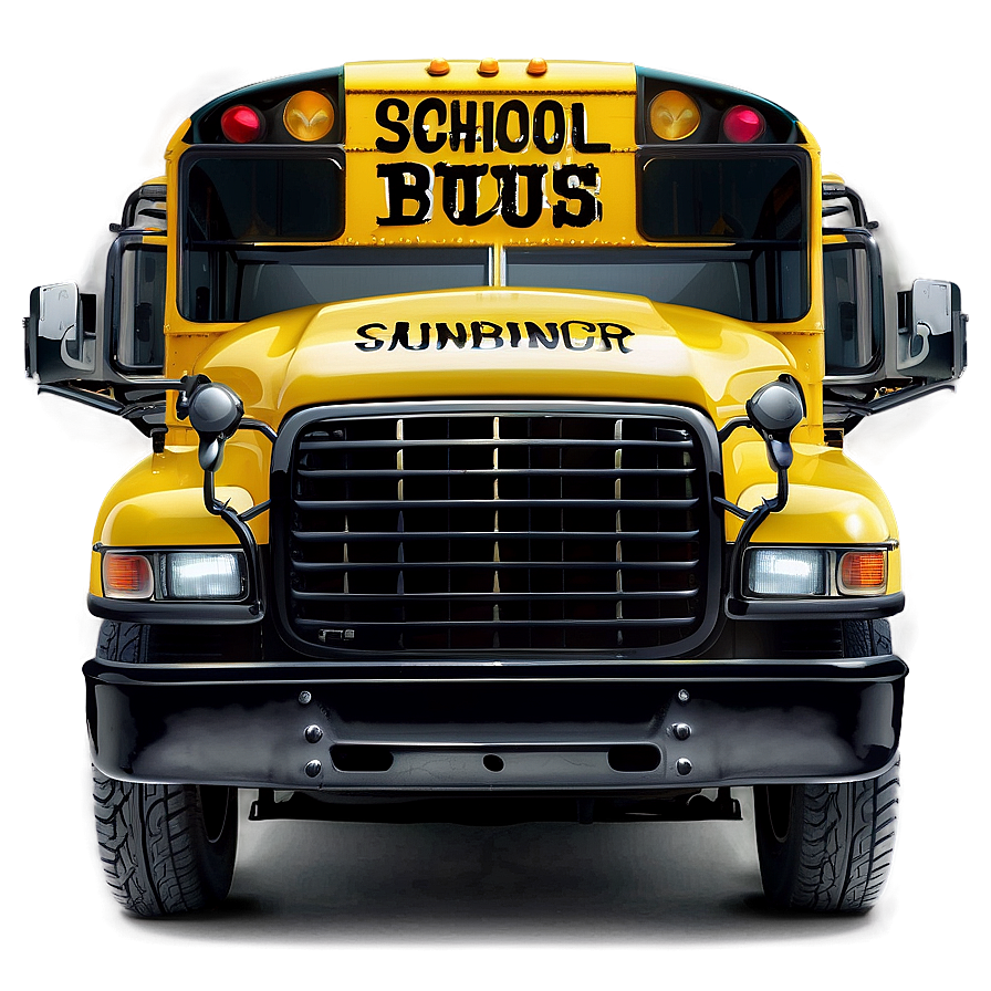 School Bus Car Vector Png 06202024 PNG
