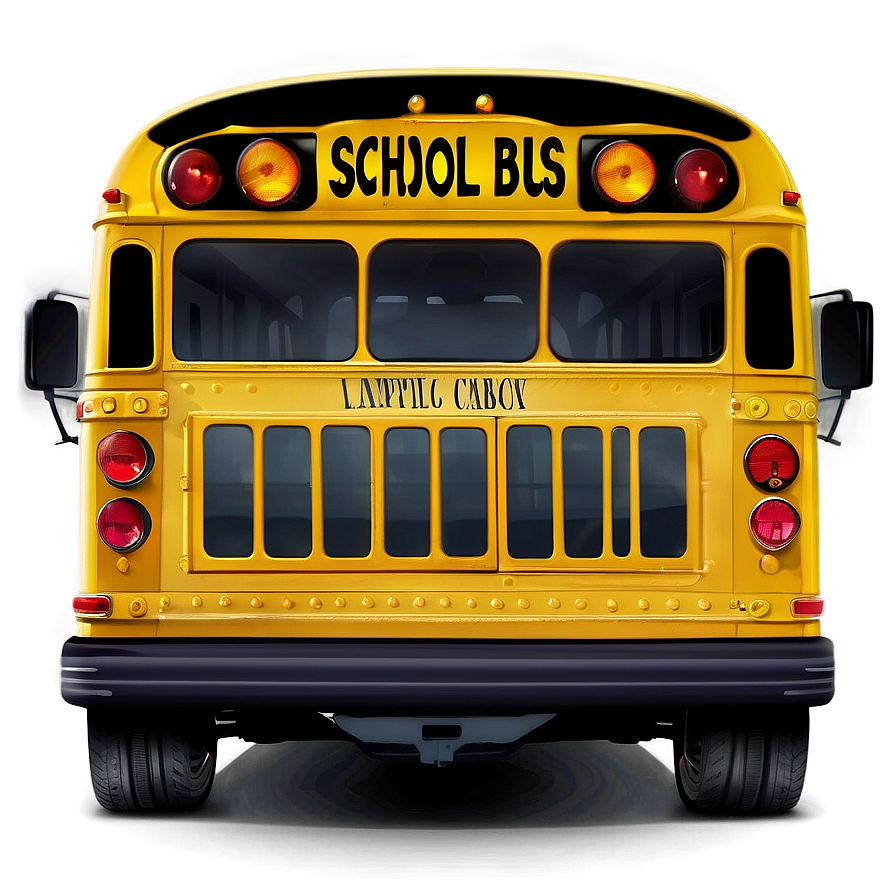 School Bus Car Vector Png Sau PNG