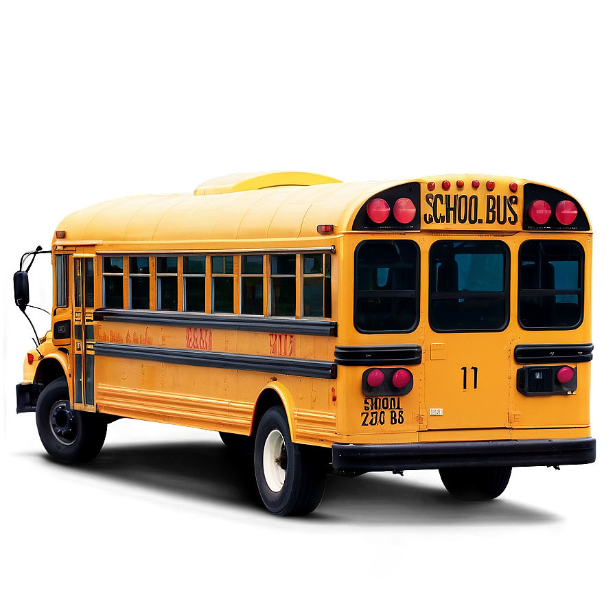 School Bus In Urban Setting Png 05242024 PNG