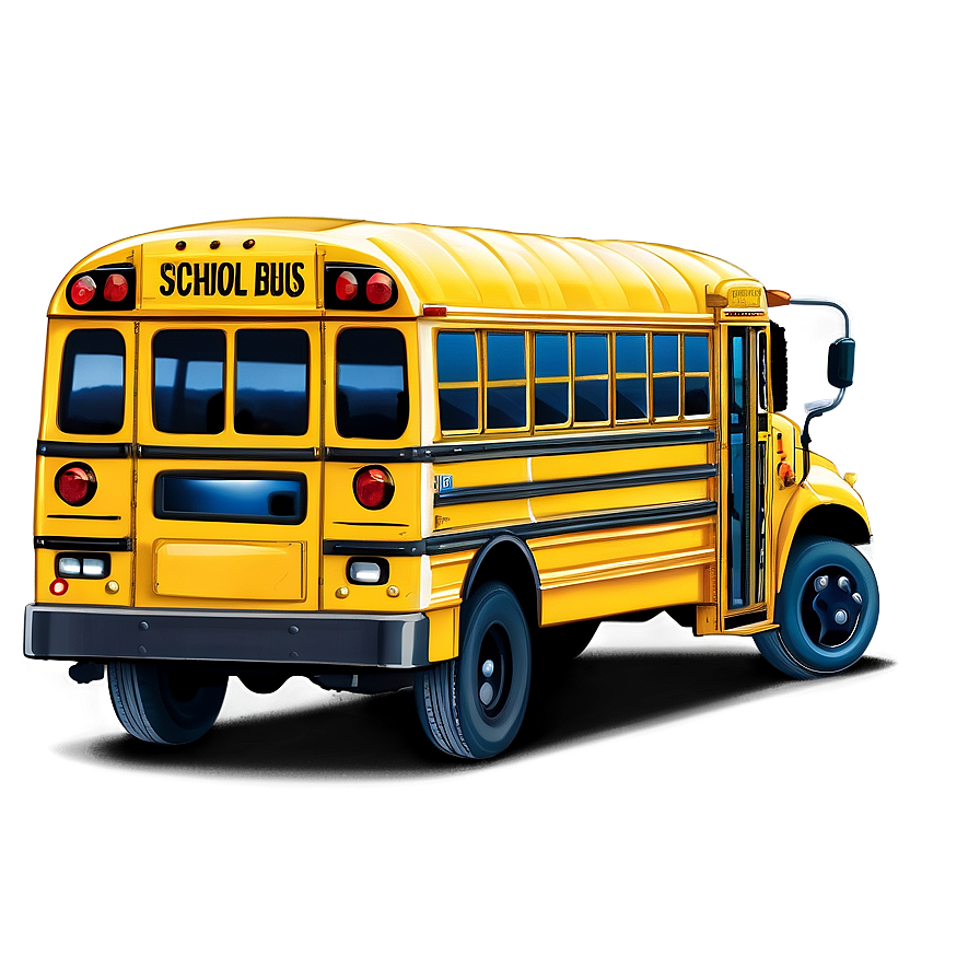 Download School Bus On Country Road Png 53 | Wallpapers.com