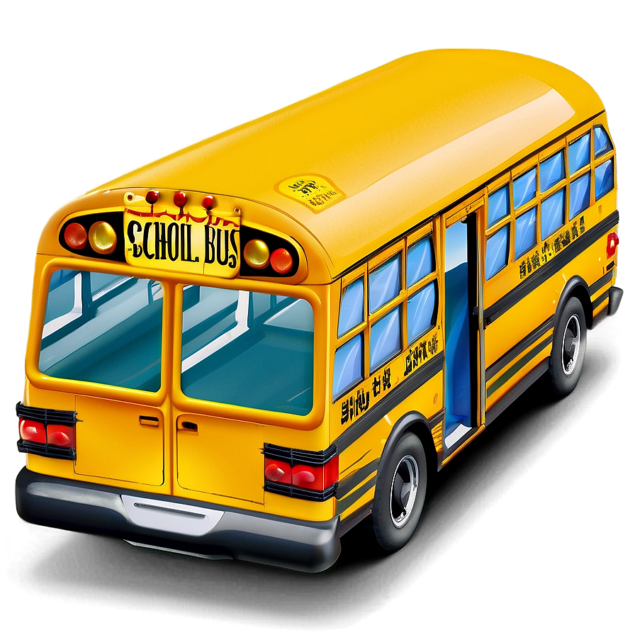 Download School Bus With Bicycle Rack Png Sgm | Wallpapers.com