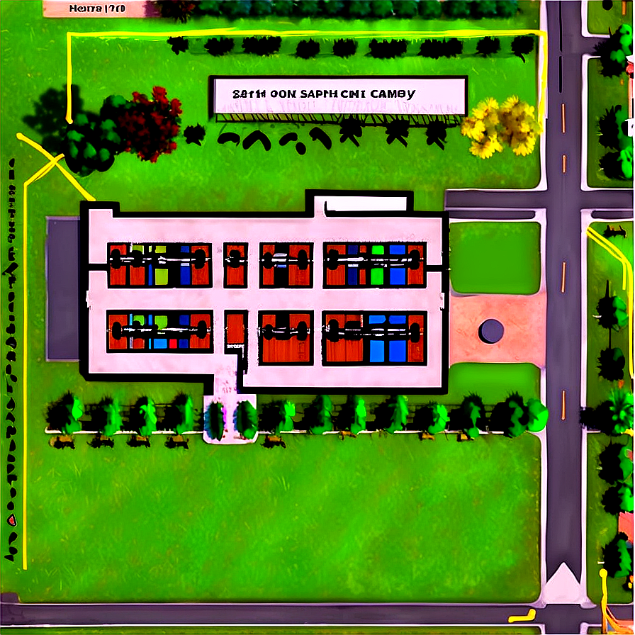 School Campus Map Png 20 PNG