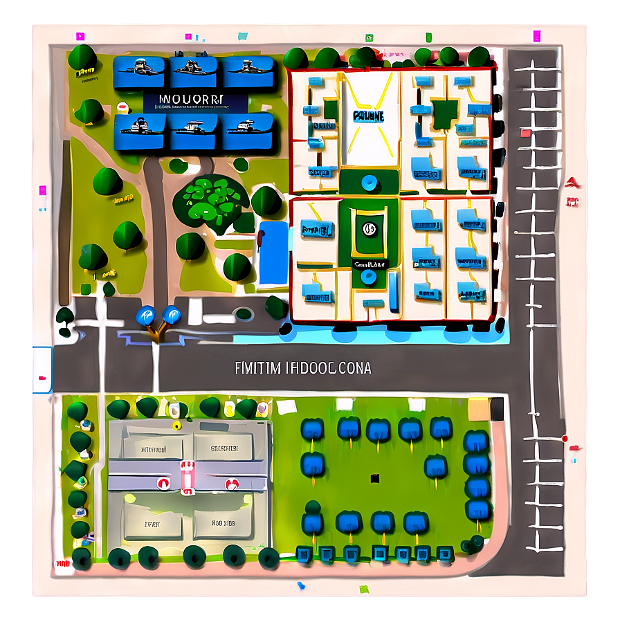 School Campus Map Png Ajr30 PNG
