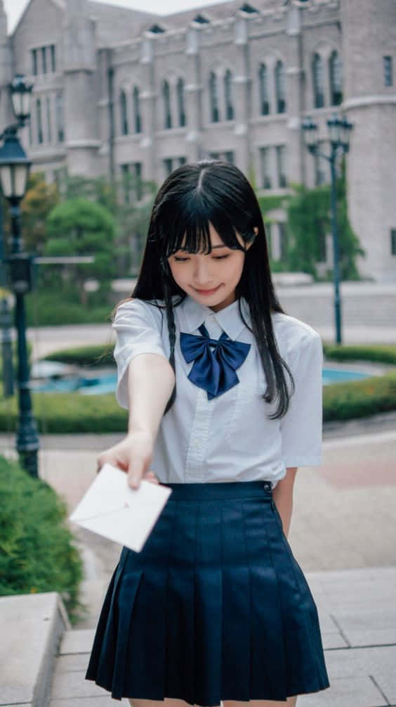 School Cute Japan Girl Picture