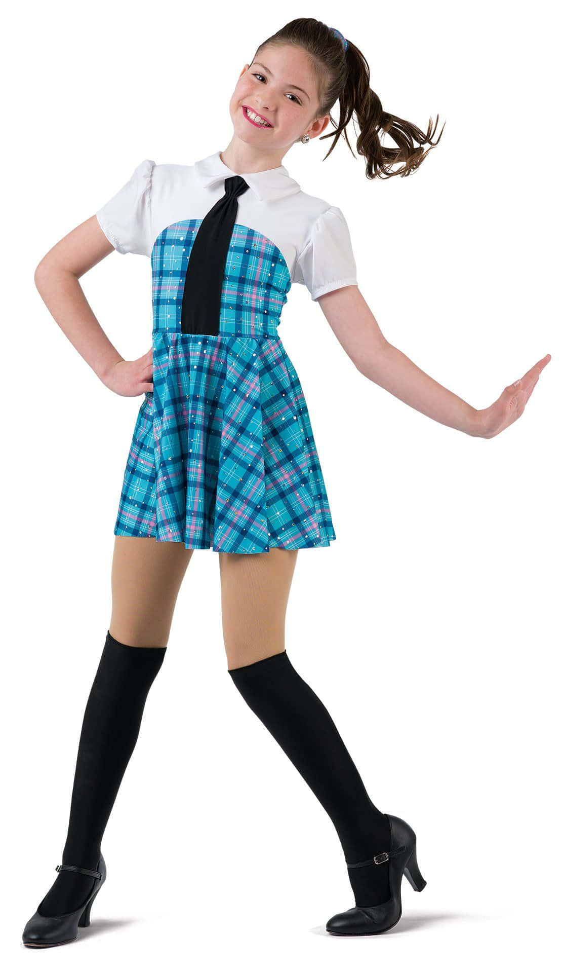 School Girl Blue Outfit Picture