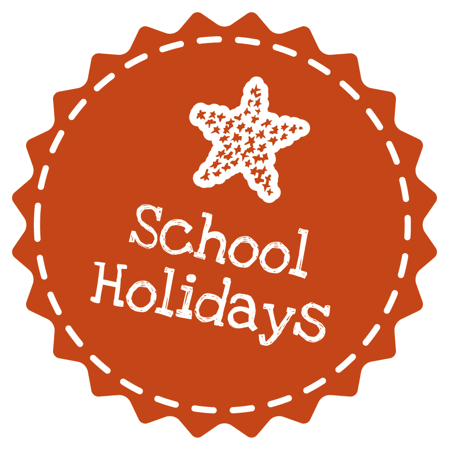 School Holidays Stamp Graphic PNG