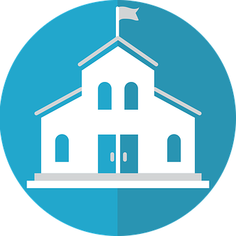 School Icon Graphic PNG