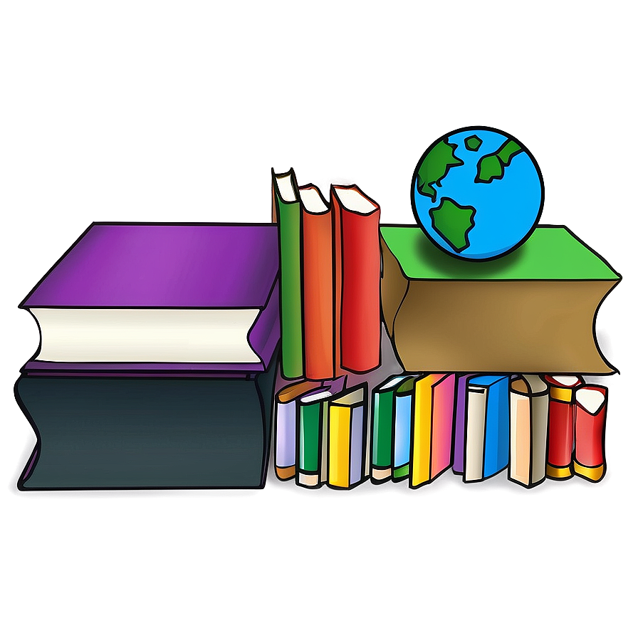 School Library Books Png Gtn PNG