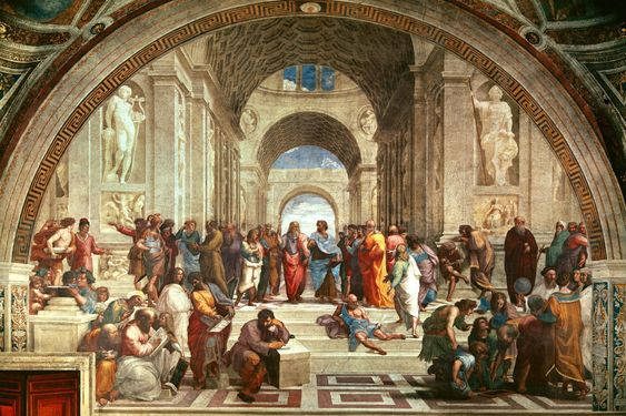 School Of Athens Famous Painting Background