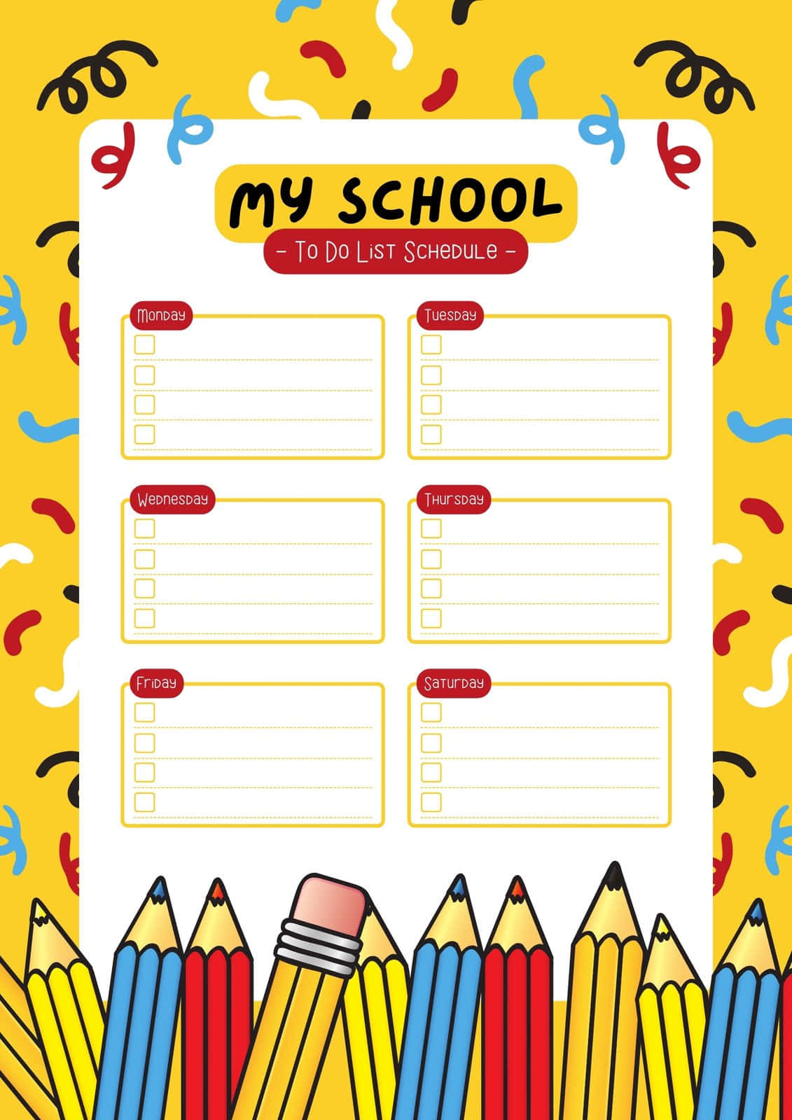 School Picture Background In To-Do-List