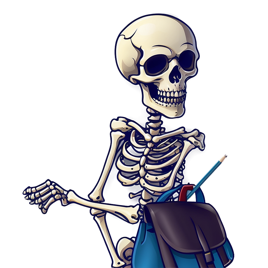 School Skeleton Cartoon Png Lbx PNG