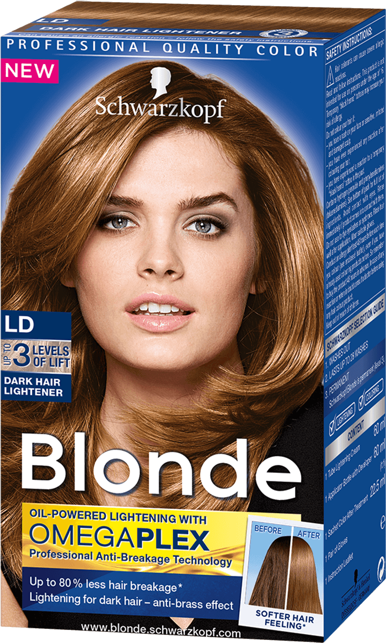 Schwarzkopf Blonde Hair Color Product Ad PNG