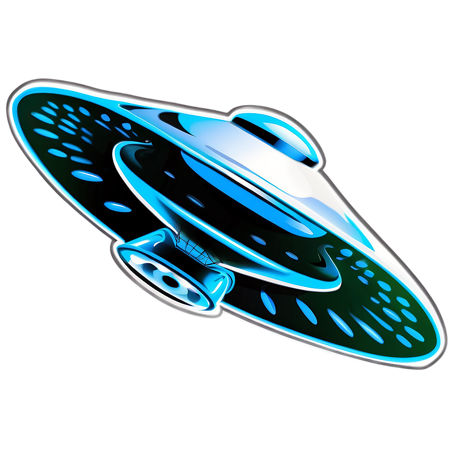 Sci-fi Flying Saucer Graphic Png Gob17 PNG