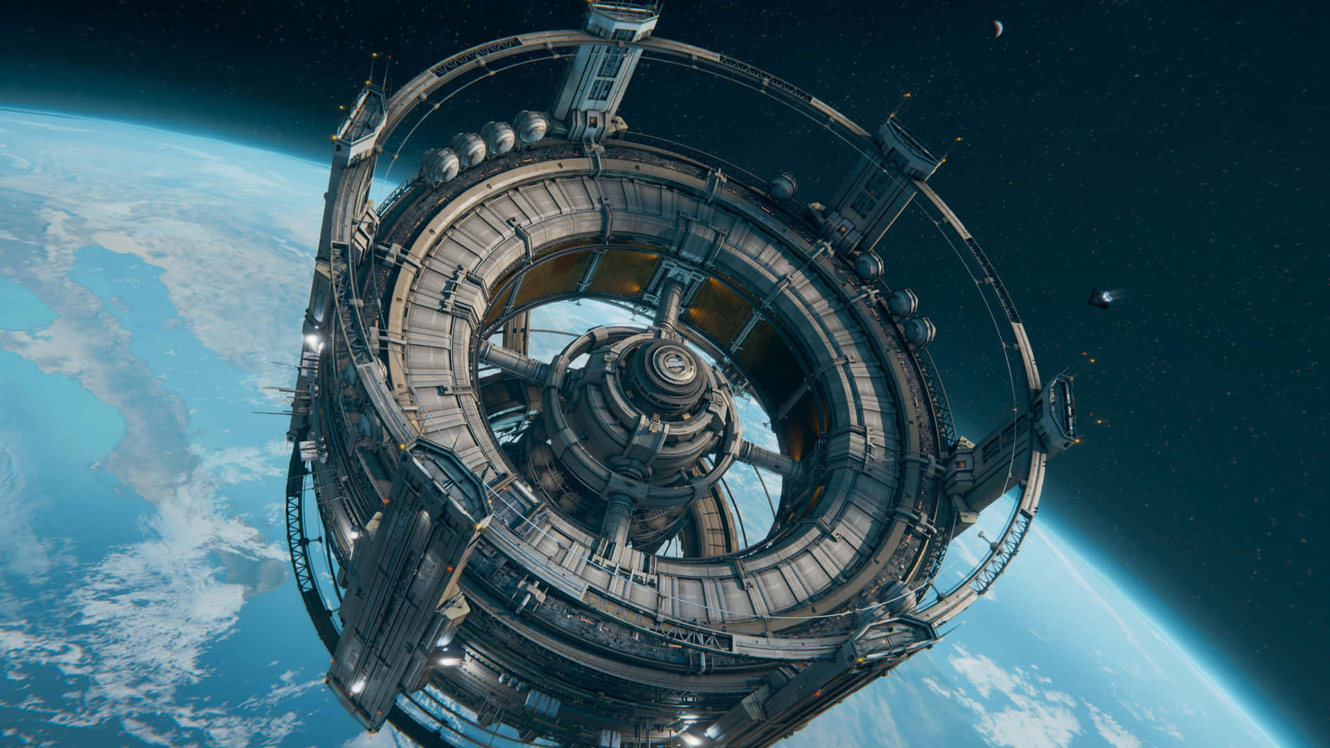 Captivating Sci Fi Game Landscape in 4K Resolution Wallpaper