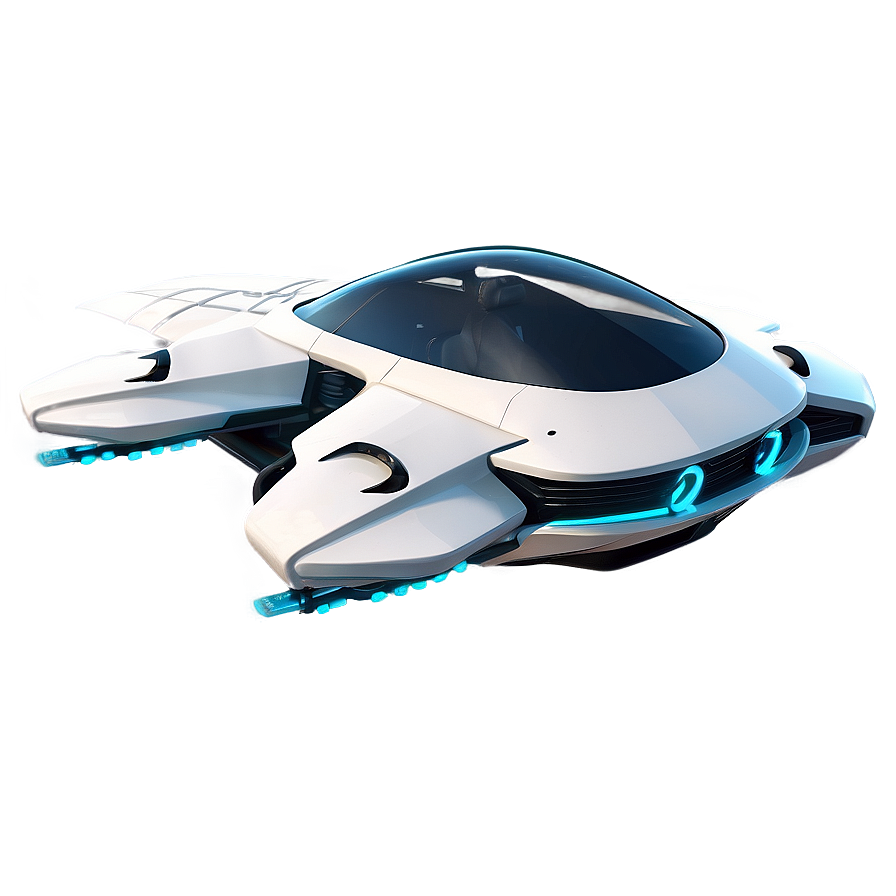 Sci-fi Inspired Flying Car Png 06202024 PNG