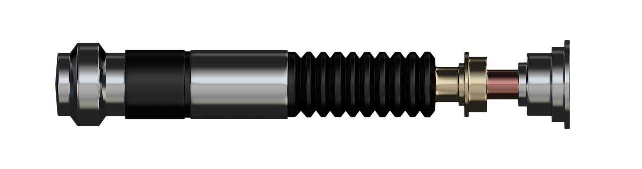 Sci Fi Lightsaber Black Background PNG