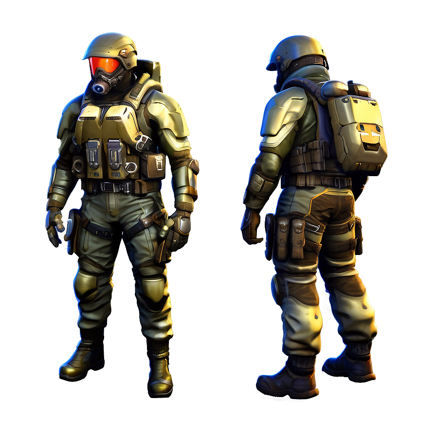 Sci-fi Soldier Art Png Sse PNG